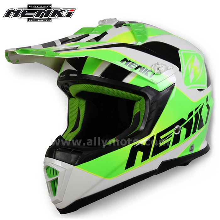 129 Nenki Men Women Motocross Off-Road Full Face Helmet Fiberglass Shell Atv Dirt Mx Bmx Dh Mtb Racing Helmets@2